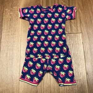 Hatley Short Sleeve Pajamas (3T, strawberries)